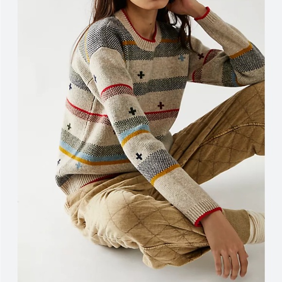 Pendleton Bridger Stripes Sweater x Free People - Picture 2 of 16